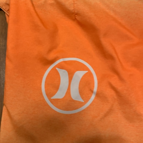 Pair of Hurley Board Shorts / Swim Trunks. Men’s Size 38 Waist. Yellow / Orange - Picture 4 of 6